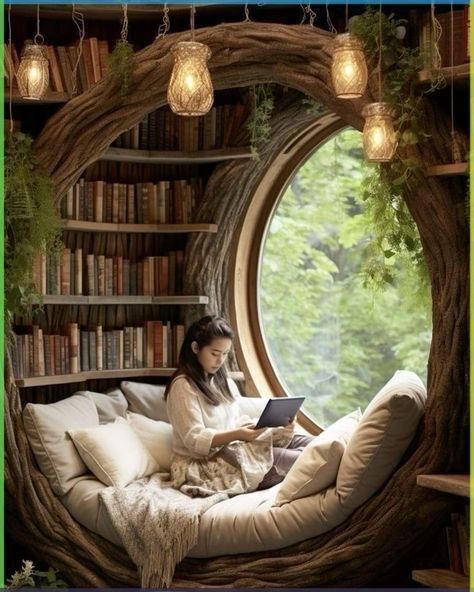 Casa Hobbit, Dream Bedroom Inspiration, Dream Life House, Home Library Design, Dream House Rooms, Dream House Interior, Design Your Dream House, Master Bedrooms Decor, Dream Rooms