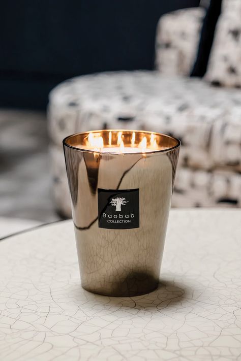 Everything You Need to Bring the Spa Feeling Home Candle Burning, Baobab Collection, Bridal Registry, Signature Scent, Candle Wax, Scented Candle, Burning Candle, Hand Blown Glass, Hand Poured