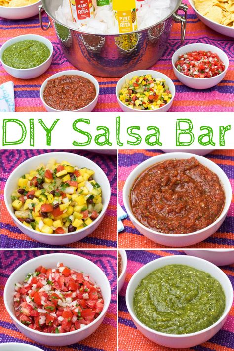 Diy Salsa, Poblano Salsa, Salsa With Canned Tomatoes, Summer Entertaining Recipes, Salsa Bar, Roasted Poblano, Black Bean Salsa, Bean Salsa, Tex Mex Recipes