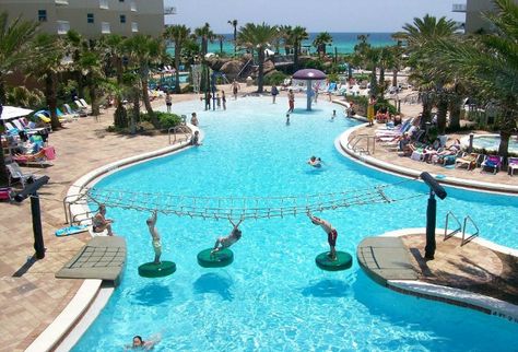 The 5 Best Resort Pools in Destin, Florida - The Good Life Destin Sea World Orlando, Florida Beach Resorts, Florida Trips, Resorts For Kids, Destin Florida Vacation, Indoor Water Park, Destin Resorts, Okaloosa Island, Florida Condos