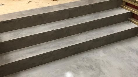 Microcement floors & stairs East Sussex by Polished Concrete Specialists Microcement Stairs, Concrete Polishing, Spanish Garden, Concrete Flooring, Build House, Tree Day, Building Entrance, Cell Structure, Concrete Floor