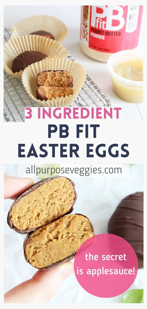 Peanut Butter Cookies With Pb Powder, Peanut Butter Eggs Recipe 3 Ingredients, Breakfasts With Peanut Butter, Low Calorie Pb2 Desserts, Pb2 Baking Recipes, Pb2 Recipes Low Calorie, Dessert With Pb2, Healthy Peanut Butter Easter Eggs, Healthy Peanut Butter Eggs Recipe