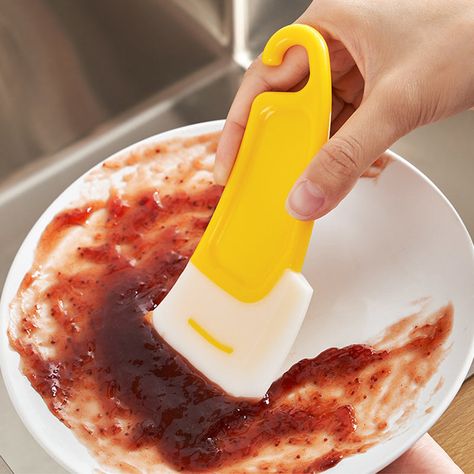 Kitchen Food Grade Silicone Spatula Dirty Fries, Bowl Scraper, Kitchen Spatula, Cooking Spatula, Kitchen Cleaning Supplies, Silicone Spatula, Silicone Kitchen, Baking And Pastry, Cleaning Dishes