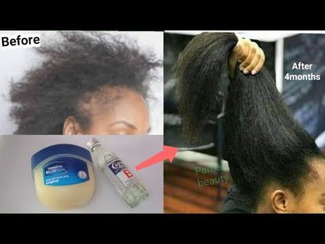 Oil To Grow Hair, Grow Afro Hair Fast, Growing Afro Hair, Vaseline For Hair, Hair Grow Oil, Grow Black Hair, Growing Long Hair Faster, Grow Natural Hair Faster, Make Hair Grow Faster