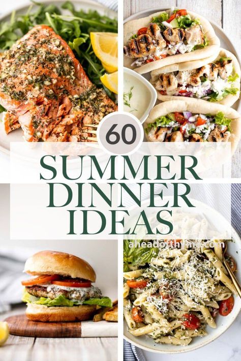 Light Summer Dinners, Summer Dinner Ideas, Easy Summer Dinners, Spring Dinner, Healthy Summer Dinners, Summer Recipes Dinner, Easy Summer Meals, Summer Eating, Dinner Salads