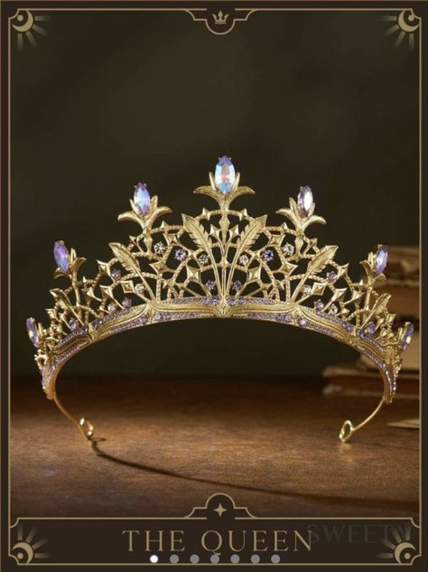 Tarot Crown, Aesthetic Crowns, Queen Clarion, Fantasy Crowns, Kids Tiara, Night Jewelry, Crowns And Tiaras, Fantasy Crown, Great Mother