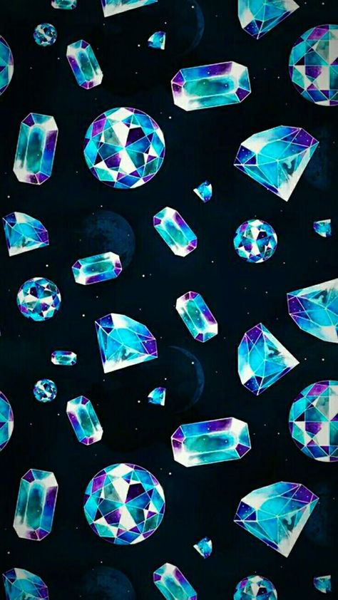 Blue Diamonds Wallpaper, Saphire Aesthetic Gem, Diamond Background, Diamond Wallpaper, Go Wallpaper, Bling Wallpaper, On Wallpaper, Pretty Phone Wallpaper, Live Wallpaper Iphone