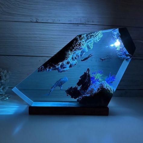 Epoxy Resin Lamp, Ocean Room Decor, Akali League Of Legends, Aesthetic Interior Design, Ocean Room, Resin Lamp, Room Design Modern, Classroom Furniture, Diy Classroom