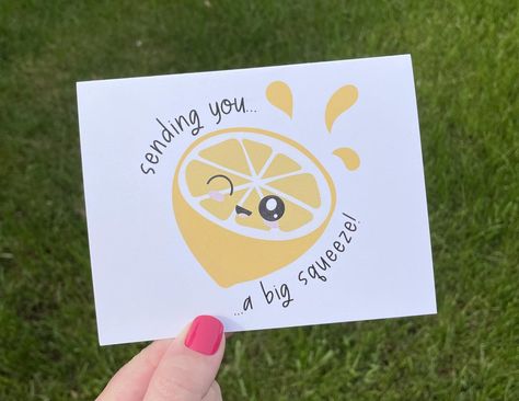 Just Saying Hi Cards Diy, Think Of You Cards Handmade, Cards To Cheer Someone Up, Just Because Homemade Cards, Cute Thinking Of You Cards, Cute Funny Cards For Friends, Get Well Doodle, Cricut Thinking Of You Cards, Diy Just Because Cards