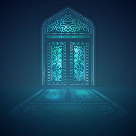 Islamic background design mosque window ... | Premium Vector #Freepik #vector #book Mosque Shadow, Islamic Design Graphic, Islamic Background Design, Cool Powerpoint, Mosque Silhouette, Ramadan Poster, Certificate Background, Islamic Background, Islamic Wallpaper Hd