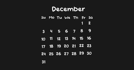 (CODE:201) Simple calendar for 2023 - December 2023 clearly and clearly - Gift for December born in new year- I have designed and published all the months of this. I hope you like it :) December Born, All The Months, December Calendar, I Hope You, Coding