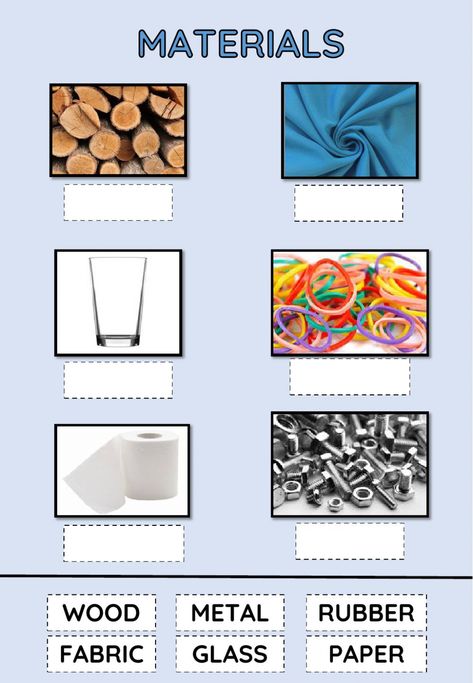 Materials online activity for 1º. You can do the exercises online or download the worksheet as pdf. Teaching Materials Science, Materials Worksheet, Writing A Persuasive Essay, Homework Helpers, Matching Worksheets, Paper Writer, Different Materials, Material Science, Materials Science