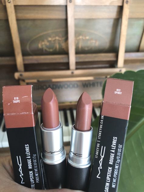 Taupe vs Spirit Mac Lipstick, Mac lipstick aesthetic, MAC Lipstick Shades, MAC Lipstick Colours, MAC Lipstick Swatch Mac Spirit Lipstick, Mac Taupe Lipstick, Mac Taupe, Mac Nude Lipstick, Lipstick Colours, Lipstick Aesthetic, Mac Lipstick Colors, Mac Lipstick Swatches, Mac Lipstick Shades