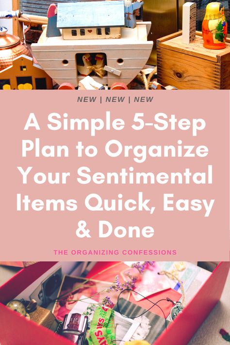 Organize Sentimental Items, Memory Organization Ideas, Sentimental Items Storage, Storing Sentimental Items, Organize Keepsakes, 2024 Reflection, Organizing Keepsakes, Photo Organization Storage, Emotional Clutter