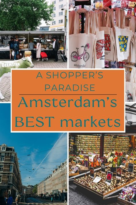 Shop till you drop at Amsterdam's great markets. Discover where to find unique souvenirs, fresh produce, and local crafts. Markets In Amsterdam, Amsterdam Souvenirs Ideas, Shopping In Amsterdam, Amsterdam Souvenirs, Amsterdam Shopping, Cheap Shopping, Amsterdam Travel, Food Tour, Shop Till You Drop