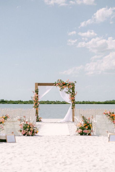 Find the Best Beach Weddings and Beach Wedding Ideas Beach Wedding Altar Ideas, Beach Wedding Walkway, Beach Wedding Ceremony Decor, Beach Wedding Design, Beach Wedding Aisle, Beach Wedding Setup, Wedding Walkway, Beach Wedding Aisles, Indoor Beach