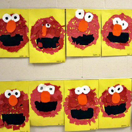 25 Awesomely Red Crafts for Preschoolers Color Red Activities, Sesame Street Crafts, Junior Kindergarten, Kindergarten Art Lessons, Preschool Art Projects, Red Crafts, Preschool Projects, Preschool Colors, Teaching Colors