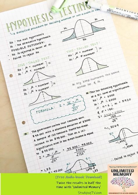 Statistics Notes, Happy Studying, Hypothesis Testing, Statistics Math, Math Exam, Maths Exam, College Notes, Bullet Journal Notes, Off To College