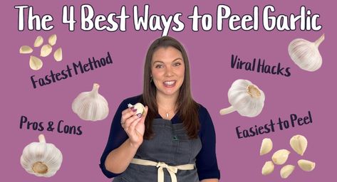 How To Peel Garlic, Video Tutorial, Garlic