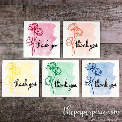 Love What You Do Mini Card Set - The Paper Pixie Stampin Up 3 X 3 Note Cards, Splitcoaststampers Cards, Notecard Ideas, The Paper Pixie, Paper Pixie, Water Colouring, 3x3 Cards, Note Card Gifts, Square Cards