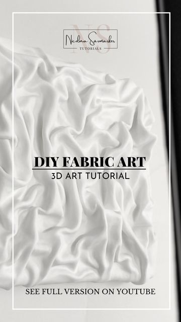 Fabric Art Tutorials, Diy Shower Curtain, Diy Plaster, Art Major, Plaster Wall Art, Concrete Art, Fabric Wall Art, Plaster Art, Diy Picture