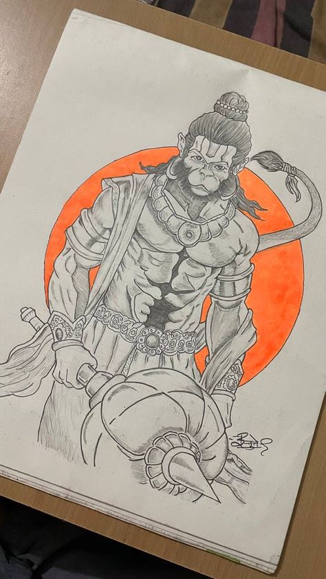 Hanumanji Sketch, Bhagwan Drawing, Lord Paintings, Hanuman Drawing, Easy Hand Drawings, Earth Day Drawing, Lucky Art, Dancing Drawings, Pencil Sketch Images