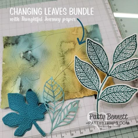 Bonus Cards: Changing Leaves with Thoughtful Journey Changing Leaves Stampin Up Cards, Stampinup Gorgeous Leaves, Stampin Up Changing Leaves Cards, Su Changing Leaves, Stampin Up Falling Leaves Embossing Folder, Su Leaf Fall 3d Embossing Folder, Stampin Up Changing Leaves Bundle, Birthday Gift Card Holder, Patty Bennett