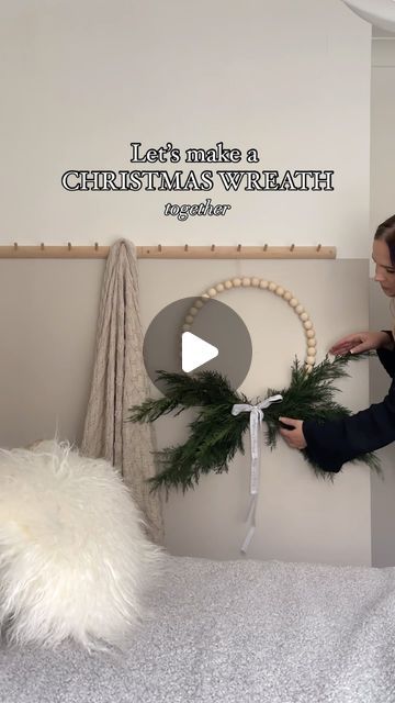 Michaela Shoebridge on Instagram: "I created this wreath last year and I love the simplicity. Very scandi, perfect if you are looking to add subtle Christmas touches to your home. I love that you can easily add more foliage or add some berries, orange slices and decs. 

But the best thing is, you can easily change it up for spring, summer and autumn by removing the green and replacing it with seasonal flowers etc. 

What do you think ? 

Hoop @amazonuk 
Wooden beads @amazonuk 
Greenery from our garden 
Ribbon @habitatuk ( last year)

#christmaswreath #christmaswreaths #nordicchristmas #nordicinspiration #scandichristmas #christmastime #christmasdecorations #christmasdecor #stylingtips #homestyling #scandichristmas #scandichristmasdecor #christmas" Scandi Christmas Decorations, Scandi Christmas, Nordic Christmas, Seasonal Flowers, Orange Slices, Wooden Beads, Christmas Time, Christmas Wreaths, You Think