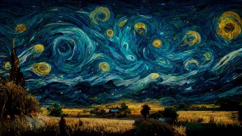 The Starry Night is an oil-on-canvas painting by the Dutch Post-Impressionist painter Vincent van Gogh. Painted in June 1889, it depicts the view from the east-facing window of his asylum room at Saint-Rémy-de-Provence, just before sunrise, with the addition of an imaginary village. #wallpaper #hdwallpaper #girlboss #fashion #hd #4k #art #artwork #sea #beach #zedge #fanart Sunset Simple, Zicxa Photos, فنسنت فان جوخ, Van Gogh Wallpaper, Artist Sketching, Starry Night Wallpaper, Cute Laptop Wallpaper, Arte Van Gogh, Desktop Wallpaper Art