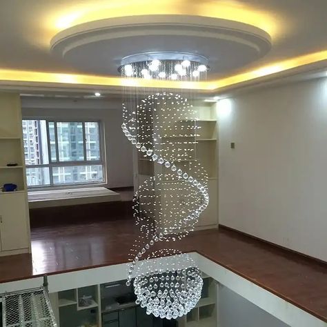 Luxury Crystal LED Stair Chandelier Large Modern Cristal Hanging Lighting for Living Room Staircase Lobby Indoor Home Luminaire ❤️💯☺️ Price: Dm For Price 💯✅ Order yours Today 😊 Send Us Dm, Call/WhatsApp Us 09015994144 Payment on the delivery is only in LAGOS 💯 We Deliver nationwide 🌍📦 (Same-day delivery within Lagos, & 24-72hrs interstates) #everyone #interiordesignstudio #interiordesign #interiordesigner #homedecor #architecture #homedesign #interiordesigngoals #interiordesigns #interi... Led Staircase, Golden Lamps, Double Staircase, Chrome Lamp, Luxury Lamps, Staircase Lighting, Crystal Chandelier Lighting, Modern Crystal Chandelier, Staircase Chandelier