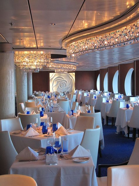 Celebrity Summit - BLU restaurant. Ship Restaurant, Celebrity Eclipse, Celebrity Summit, Hawaiian Cruises, Singles Cruise, Princess Cruise Lines, Crystal Cruises, Summer Vacation Destinations, Romantic Cruise