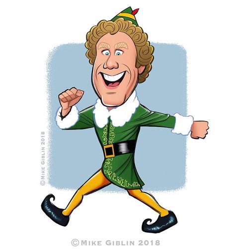 195 Likes, 4 Comments - Mike Giblin (@mikegiblinillustration) on Instagram: “It seems like everyone and their dog is drawing Buddy the Elf at the moment, but there’s no way I…” Buddy Cartoon, Seasonal Signs, Elf Cartoon, Window Paint, Elf Drawings, Merry Christmas Poster, Holiday Cartoon, Christmas Tattoo, Christmas Windows