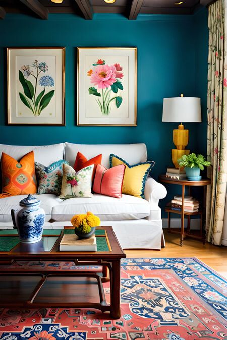 How to Decorate with Bright and Bold Colors Without Looking Juvenile Room Inspo Elegant, Living Room Brown Furniture, Brown Furniture Living Room, Colorful Living Room, Cozy Living Room Design, Colourful Living Room Decor, Elegant Living Room Decor, Casa Vintage, Colourful Living Room