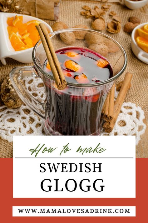 Ikea Vintersaga Drink, Swedish Glogg Recipe, Glug Recipe, Glogg Recipe Swedish, Swedish Glogg, Yule Party, Glogg Recipe, Sweden Christmas, Heritage Recipes