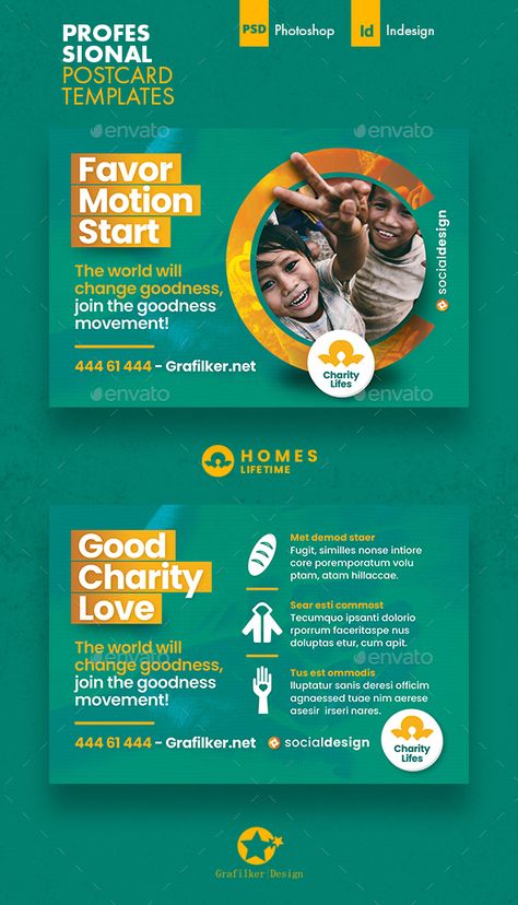 Charity Postcard Templates Charity Banner Design, Service Social Media Design, Charity Poster Design Ideas, Charity Banner, Charity Design, Poster Design Kids, Charity Poster, Website Slider, Ads Social Media