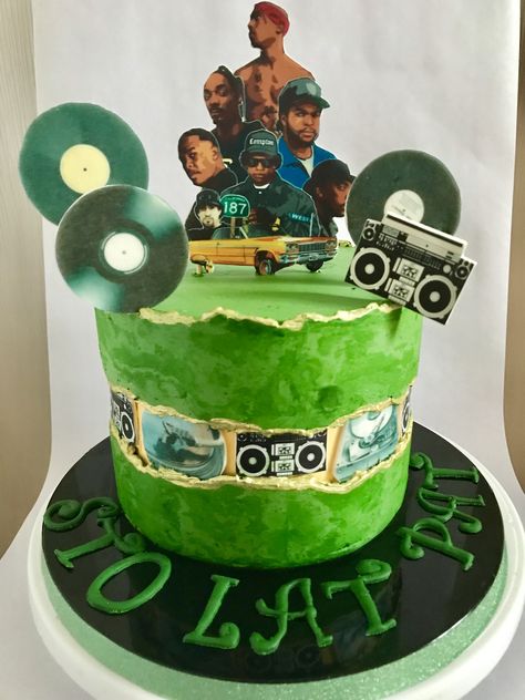 Birthday Cake Rapper, Tupac Birthday Cake, Rapper Cake, Rapper Birthday Cake, Hip Hop Cake, Hip Hop Birthday Cake, Tupac Birthday, Rapper Birthday, Ice Cube Rapper