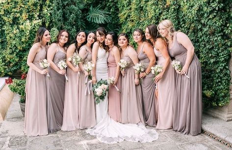 Inspiration for bridesmaid’s dresses in taupe, vintage rose, and hazelnut
Inspiration for big wedding party picture Azazie Vintage Rose, Taupe Azazie Bridesmaid Dresses, Azazie Color Combinations, Neutral Bridesmaid Dresses Mismatched, Braids Maid Dresses, Mixed Bridesmaid Dresses, Taupe Bridesmaid, Bridesmaid Dresses Gowns, Taupe Bridesmaid Dresses