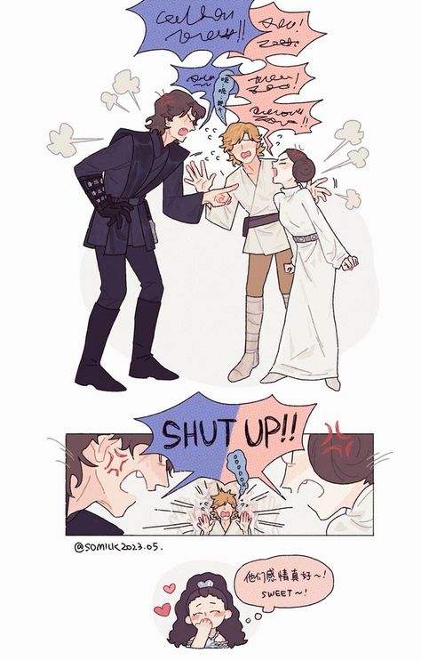 Star Wars Genderbend, Skywalker Family, Anakin Vader, Star Wars Anakin, Cartoon Couple, Star Wars Jokes, Star Wars Drawings, Star Wars Empire, Star Wars Outfits