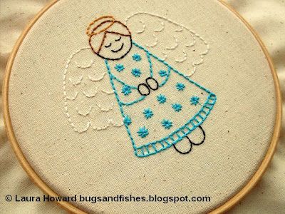 Angel-delicate wings Angel Embroidery, Felt Angel, Christmas Embroidery Patterns, Angel Crafts, Angel Decor, Embroidery Transfers, Embroidery Patterns Free, Felt Christmas Ornaments, Embroidery For Beginners