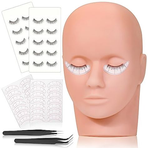 Lash Mannequin Head for Practice Training, Cosmetology Mannequin Head Doll Face Head with Eye Lashes Supplies Kits for Beginners Lash Extensions, Makeup (Soft Rubber & Natural Skin Color) Check more at https://uk.productsoffer.in/lash-mannequin-head-for-practice-training-cosmetology-mannequin-head-doll-face-head-with-eye-lashes-supplies-kits-for-beginners-lash-extensions-makeup-soft-rubber-natural-skin-color/ Lash Mannequin, Practice Makeup, Lash Extensions Makeup, Makeup Soft, Mannequin Head, Mannequin Heads, Eye Lashes, Doll Face, Cosmetology