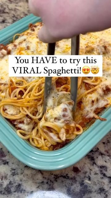 Spaghetti Alfredo Bake, Tiktok Spaghetti Alfredo, Viral Tiktok Spaghetti, Tiktok Spaghetti, Recipes Spaghetti, Spaghetti Recipes Easy, Spaghetti Recipe, Spaghetti Pasta, Beef Recipes Easy