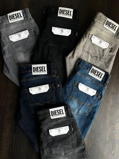 Denim Jeans Ideas, Branded Jeans, Jeans Branding, Hang Tag Design, Diesel Jeans Mens, Denim Inspiration, Denim Projects, Computer Engineering, Italy Style