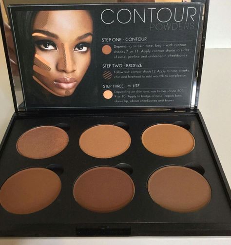 Contour pallet Contour Makeup Kit, Makeup Artist Bag, Contour Pallet, Koleksi Makeup, Huda Beauty Makeup, Makeup Bag Essentials, Makeup Pallets, Ethereal Makeup, Fancy Makeup