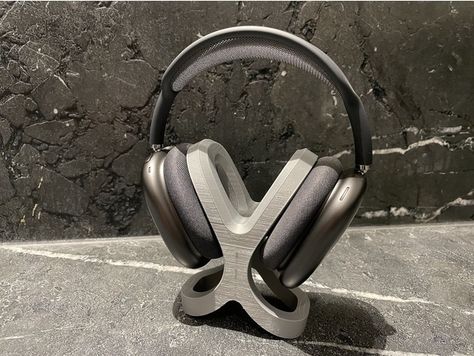 3d Printing Phone Stand, Cute Headphone Stand, Headphone Stand 3d Printed, Airpods Max Headphones, Max Headphones, Headphones Stand Wood, New Airpods, Gaming Headphones Stand, Headphone Stand