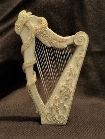 Harp Design, Celtic Harp, Instruments Art, The Harp, Celtic Dragon, Enter The Dragon, Nerd Girl, Take Two, Sound Of Music