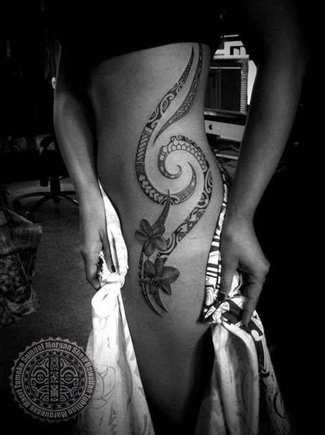 Polynesian Tattoo for women by Samuel Morgan Shaw Tato Maori, Polynesian Tattoos Women, Tattoo Artists Near Me, Maori Tattoos, Polynesian Tattoos, Polynesian Tattoo Designs, Famous Tattoos, Samoan Tattoo, Vine Tattoos