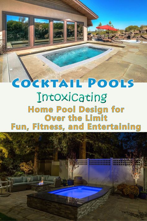 Plung Pools, Backyard Small Pool Ideas, Cocktail Pools Ideas, Backyard Small Pool, Cocktail Pools Small Backyards, Small Pool Ideas, Cocktail Pools, Spool Pool, Swim Exercise