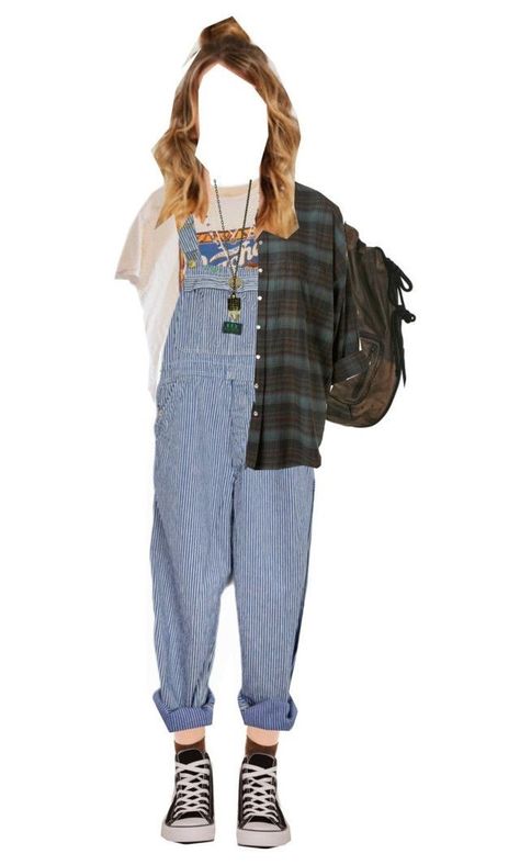 Painter Outfit, Valentine Preschool, 90s Grunge Outfits, Vestiti In Jeans, For Two, Artsy Outfit, Look Retro, Bowl Food, Fashion 90s