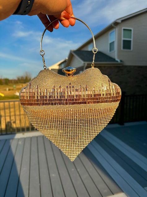 Heart shaped diamond clutch with handle and sling chain fits phone Wedding Clutch Bag, Diamond Clutch, Bohemian Clutch, Clutch Bag Wedding, Luxury Clutch, Embellished Clutch, Handmade Clutch, Crystal Clutch, Wedding Clutch