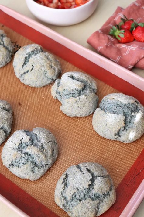 Blue Corn Cookies Recipes, Blue Corn Meal Cookies, Navajo Blue Corn Cookies, Blue Cornmeal Recipes, Blue Corn Recipes, Blue Corn Cookies, Corn Cookies, Fancy Baked Goods, Corn Dessert